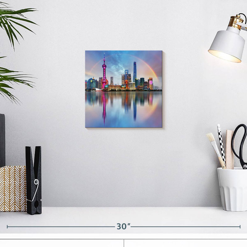 Sireci Shanghai Rainbow Skyline, 10" H x 10" W