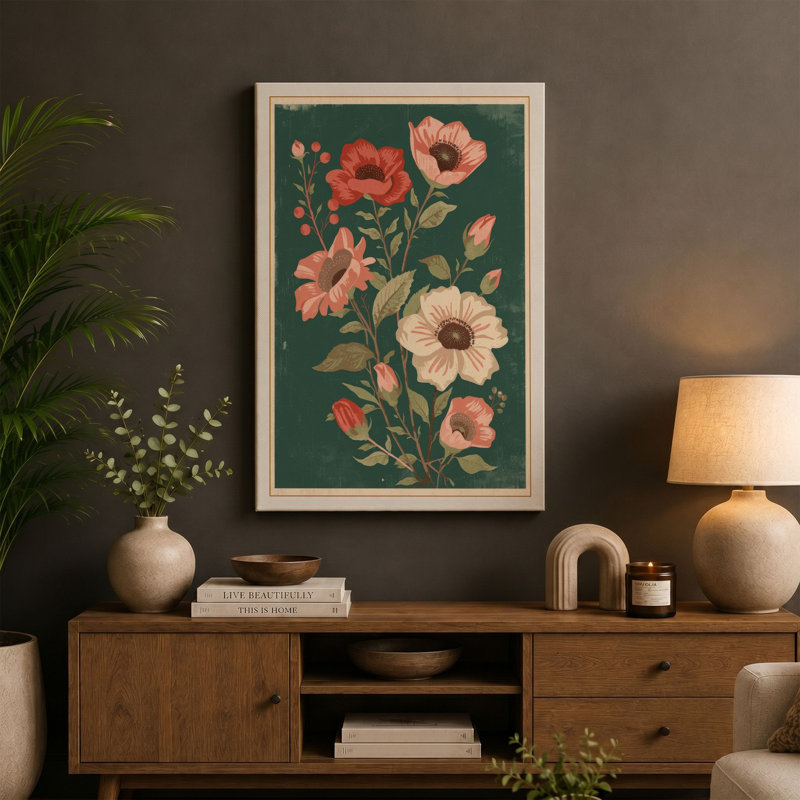 Flowering Botanicals Botanical - Wrapped Canvas, 24x16 - 61.0 x 40.6 cm, White Border