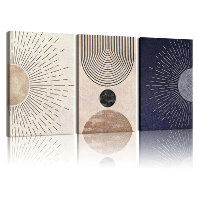 3 Piece Wrapped Canvas Wall Art
