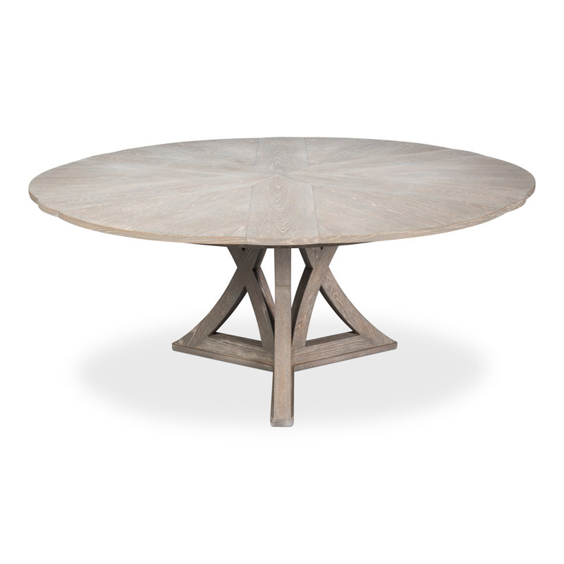 Casual Round Dining Table, 30"H x 66"L x 66"W, Moonskin