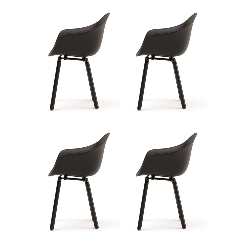 Fauteuil TA (ensemble de 4), Noir