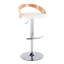 Tabouret de bar pivotant réglable et similicuir-172244195-172244196-172244205