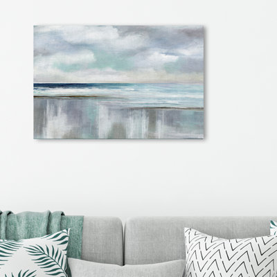 « cyan », reproduction de peinture à l’acrylique sur toile tendue