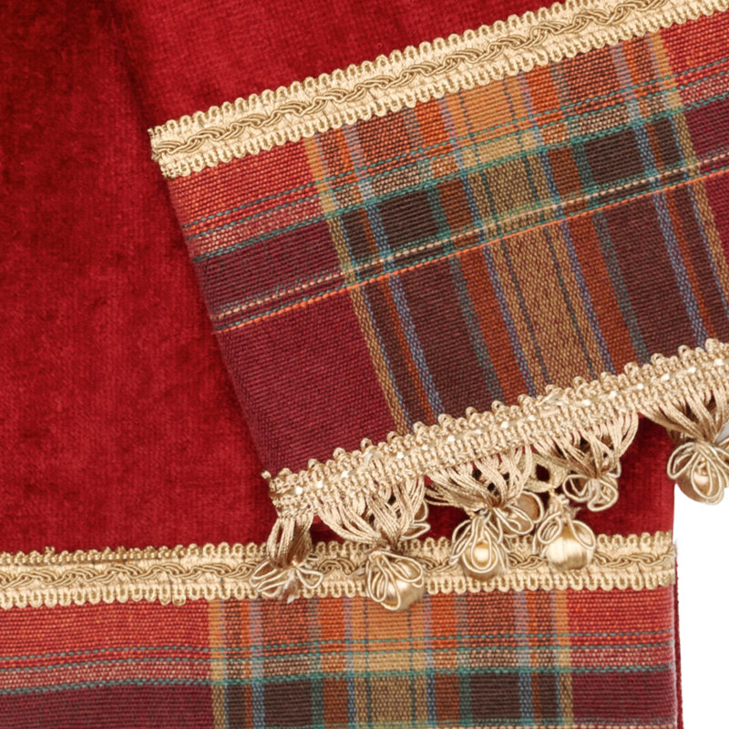 Cotton Jacquard, Red