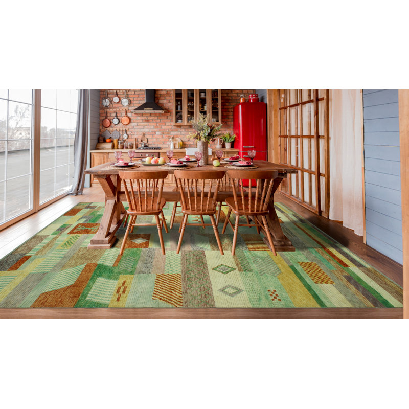 Kaynon One-of-a-Kind 8'11 x 12'3 New Age Rectangle Wool Area Rug in