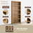 Ardicoan 31.75" W x 80" H x 12" D Bookcase-1050083639