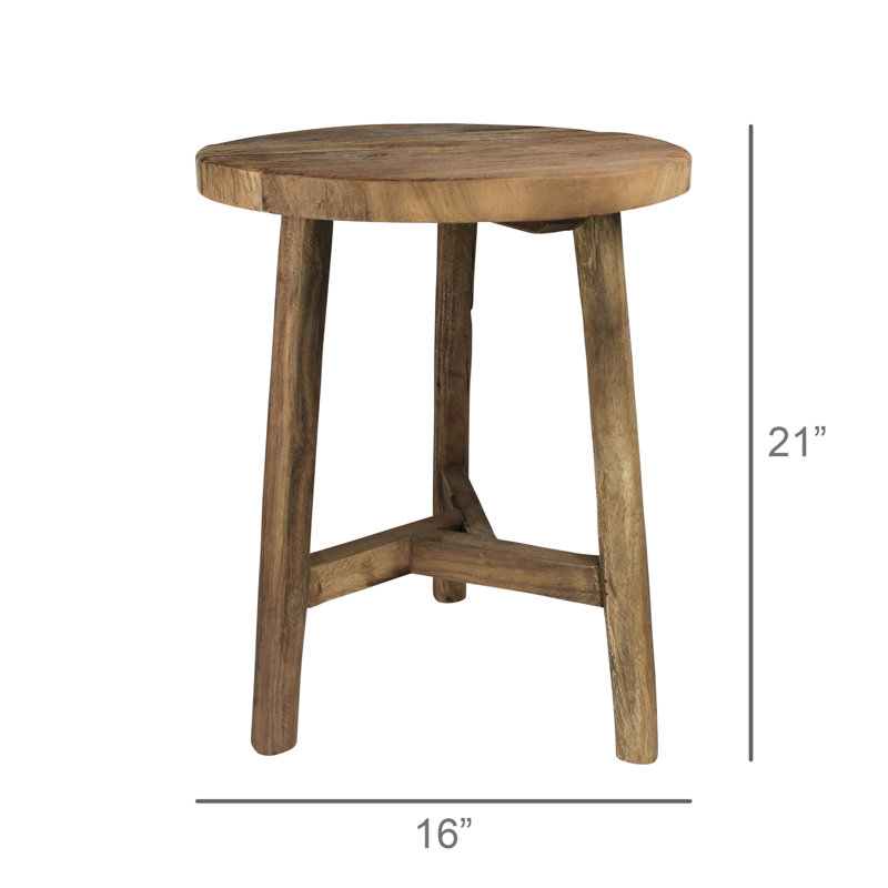 Table d'appoint Jaffa, bois récupéré