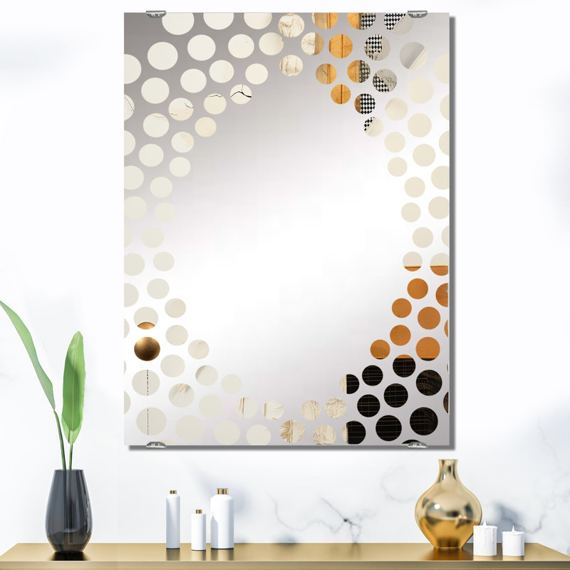 Miroir mural Sunset Collage VI - Abstract Collages MIR131724, 40 po x 30 po