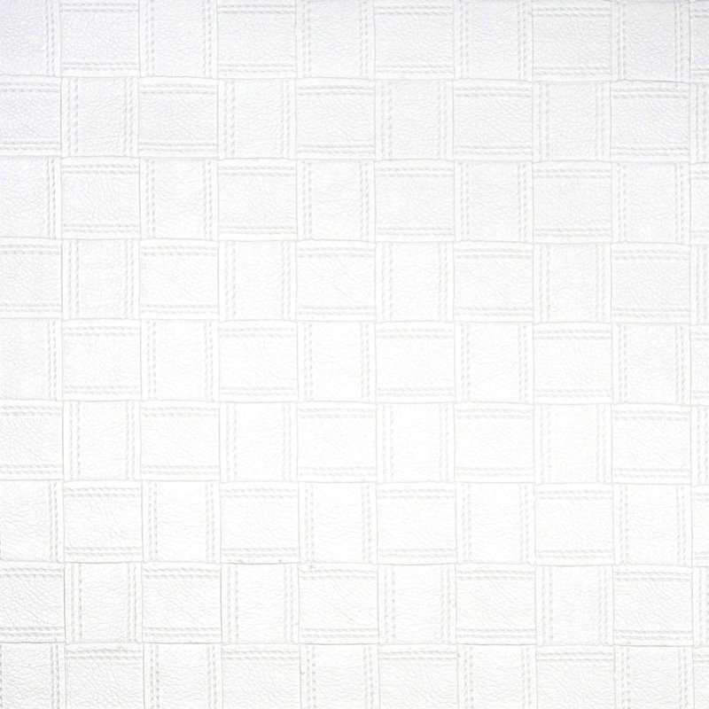 Panier en vinyle tissé, Blanc