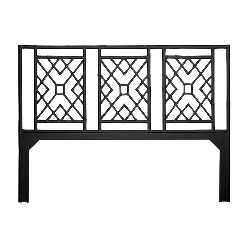 Camden Open-Frame Headboard, King, Black
