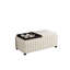Table basse avec rangement et repose-pieds