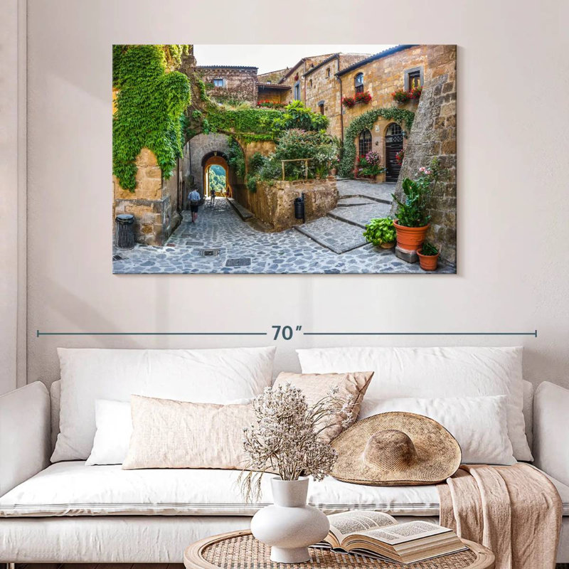 Kavia Civita Di Bagnoregio Town, 32" H x 48" W