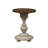 Hexham Turned Pedestal Plank Top End Table 