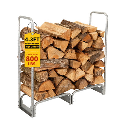 52 W x 14.2 D Metal Log Rack