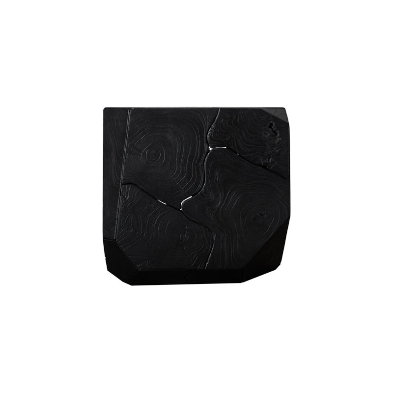 Prism Side Table, Black Finish, Black