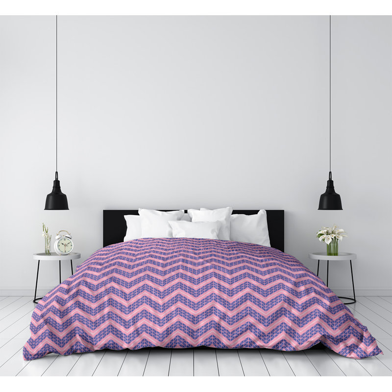 Housse de couette simple Rhonda Cheval, Housse de couette pour lit simple, Microfibre, Rose / Bleu
