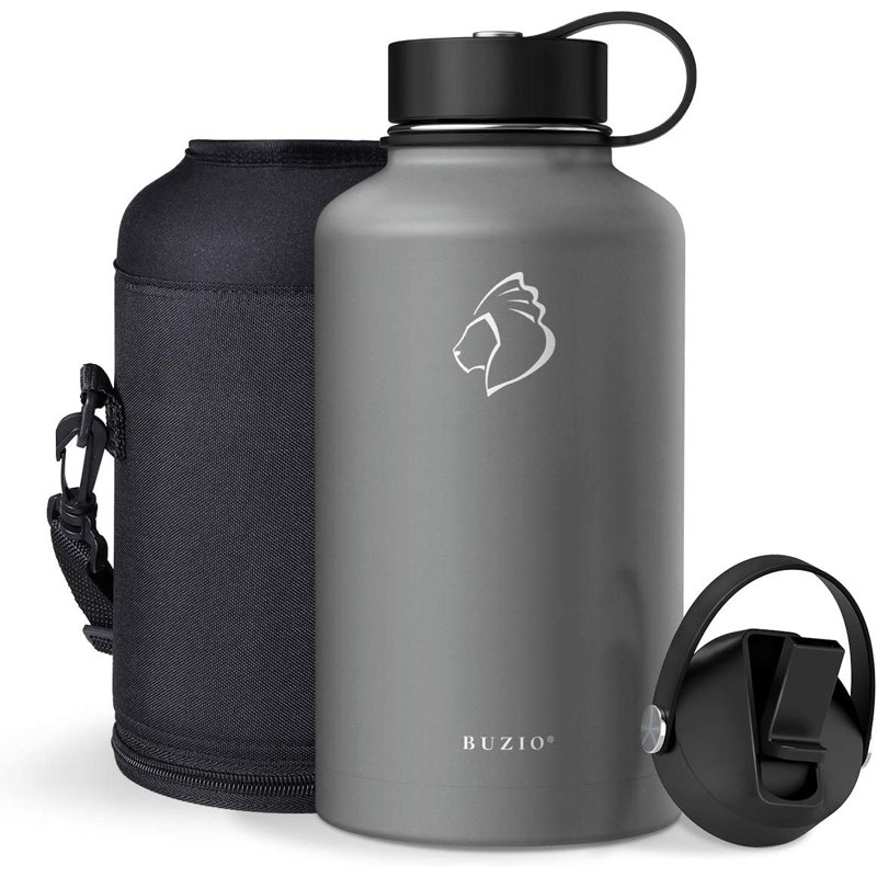 Bouteille d'eau isolée en acier inoxydable 64 oz., Graphite