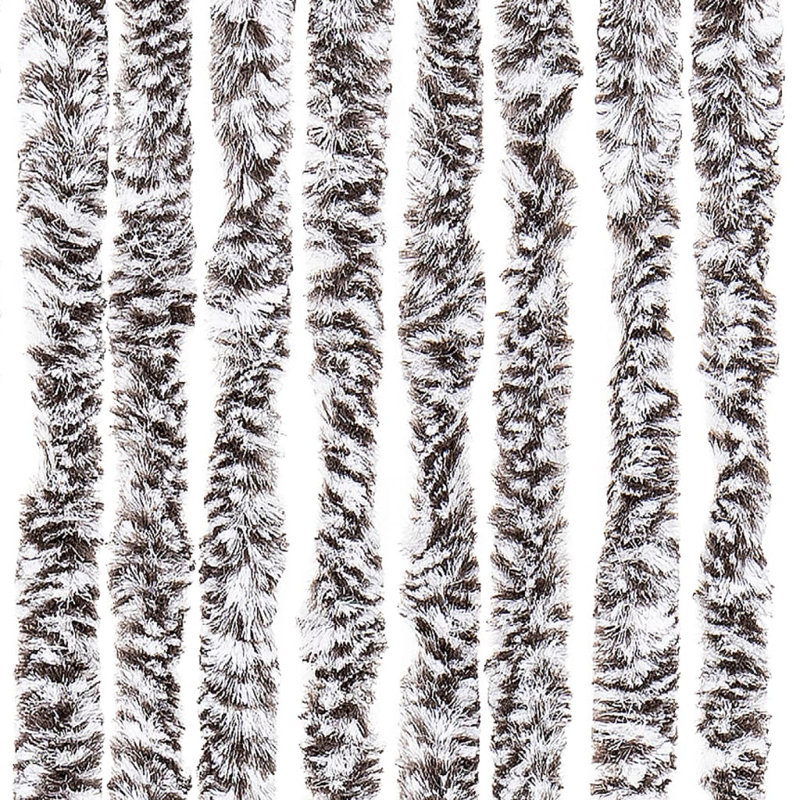 Elísabet Room Darkening Curtains / Drapes Single Panel, 90cm Width x 200cm Drop, Brown/Beige