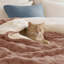 Couverture réversible en sherpa et en fausse fourrure-124426236-124426237