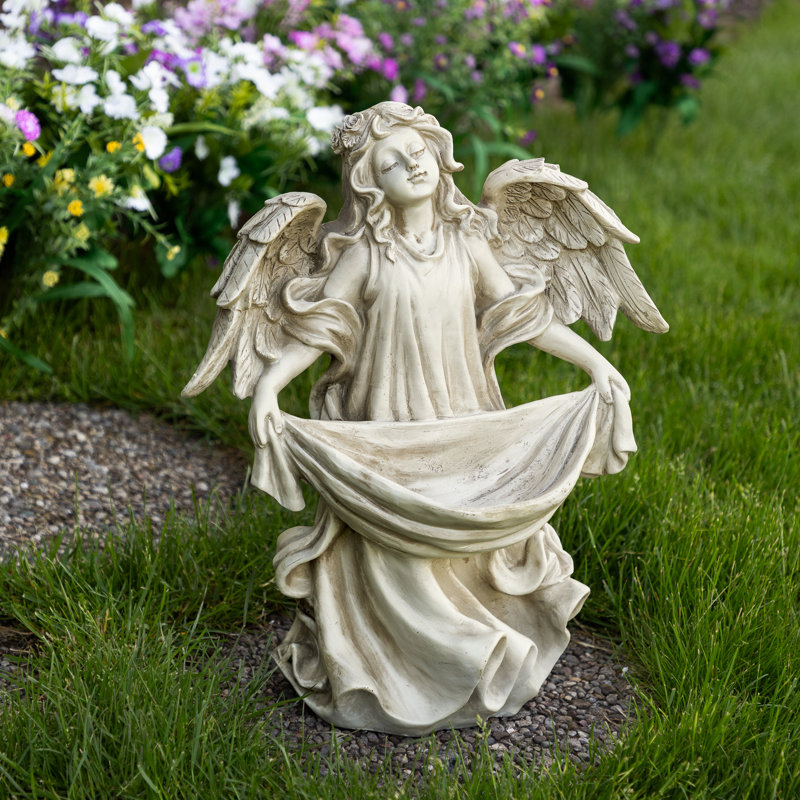 Statue de jardin d’un oiseau serein 18,5 "Serene Angel