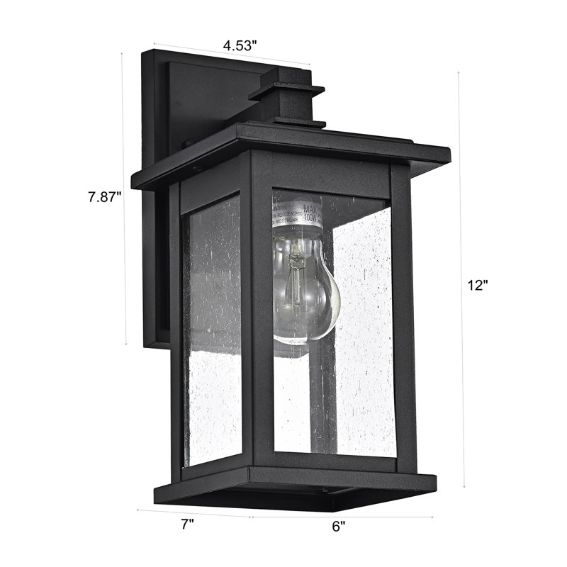 Bellany Wall Light, Matte Black, 2 Lights