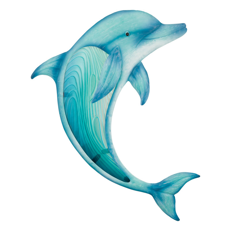 Swimming Dolphin Wall Decor Set/2