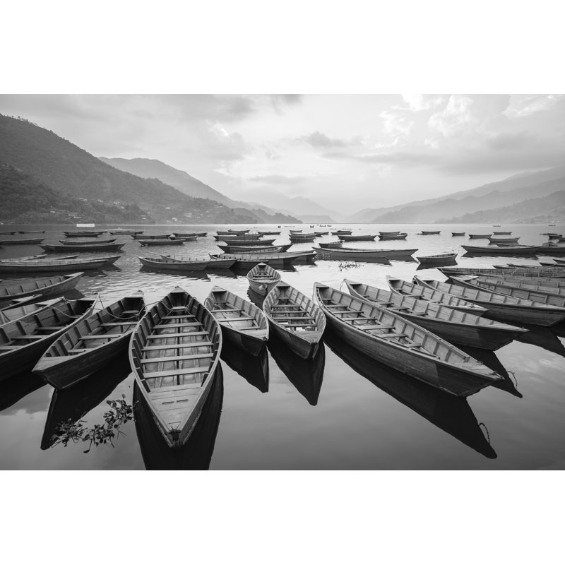 Pokhara Paradise 1 Piece Wrapped Canvas Wall Art, 81cm H x 122cm W x 3.8cm D