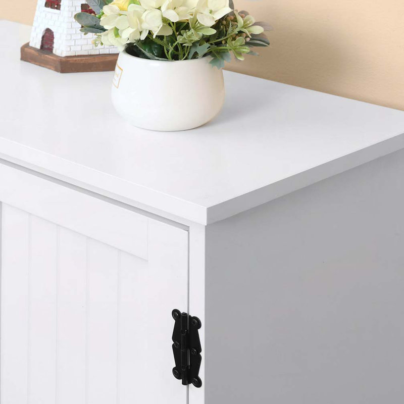 48" Kitchen Pantry, Kitchen Storage Cabinet with Shelves, White