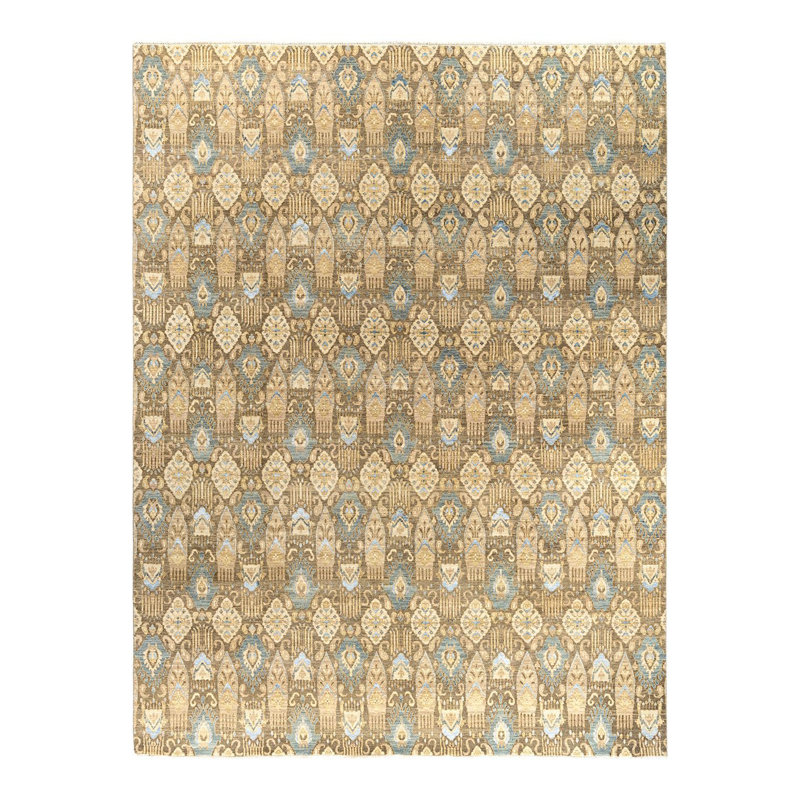 Overdyed One-of-a-Kind 9' 0" X 12' 0" Hand Knotted Area Rug