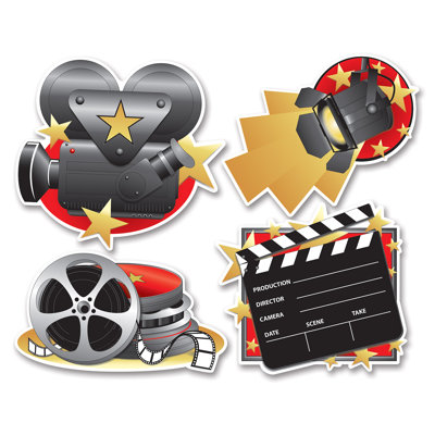 Découpes pour salles de cinéma - 14 à 16,5 po - paquet de 12