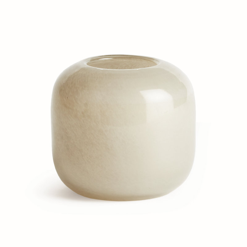 Melora Handmade Glass Table Vase, 5" H x 5.5" W x 5.5" D