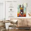 Donkey Floral Crown sur impression sur toile-1259823143
