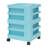 Zoitsa 3 Drawer Storage Drawer with Locking Wheels-145246066