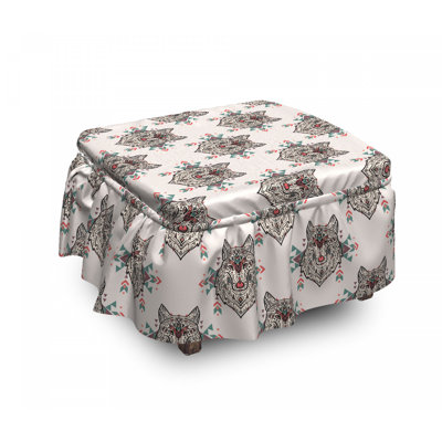 Box Cushion Ottoman Slipcover