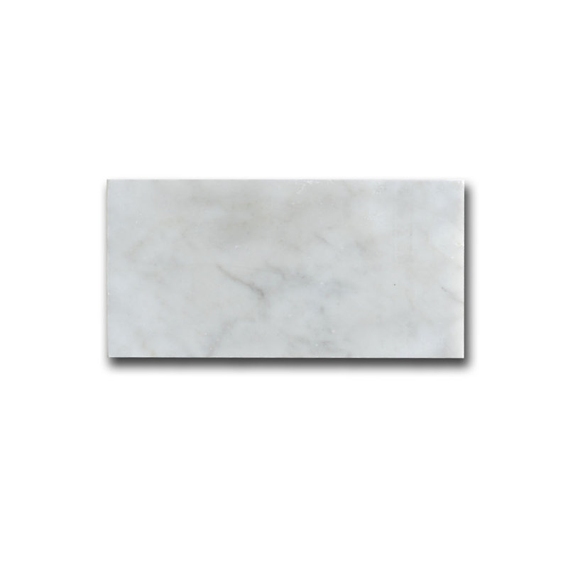 Carreau de marbre et de carreaux aspect marbre 3 po x 6 po Carrara