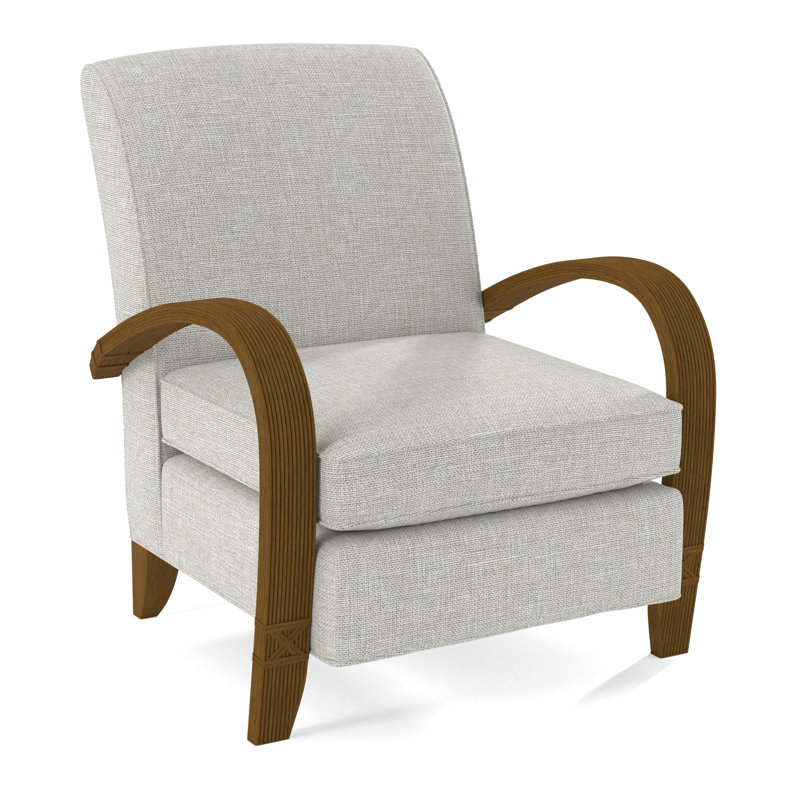 Vero Armchair, Havana, Beige Performance Fabric; 0851-73