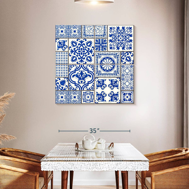 Carreaux de faïence bleue Kerner