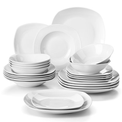 24 Piece Dinnerware Set, Service for 6 