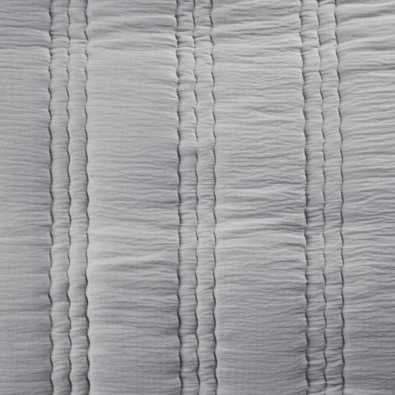 Ensemble de courtepointe Dune Poly Gauze, Gris, Courtepointe très grand / très grand californien