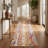 Kymiere Orange and Ivory Southwestern Dhurrie Area Rug-1481801120