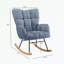 Chaise berçante capitonnée et rembourrée avec structure en métal-1785527968