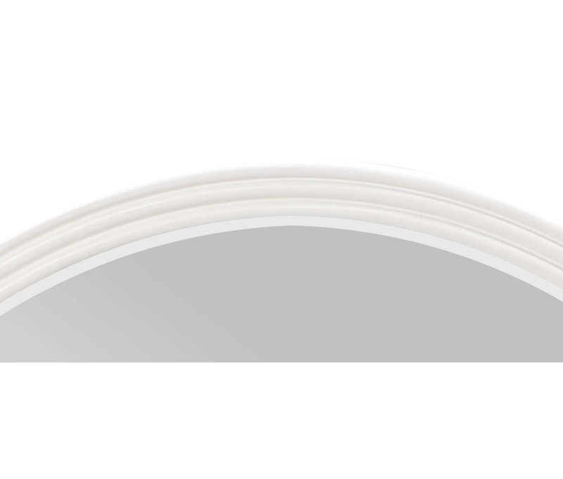Carena Gray Round Mirror