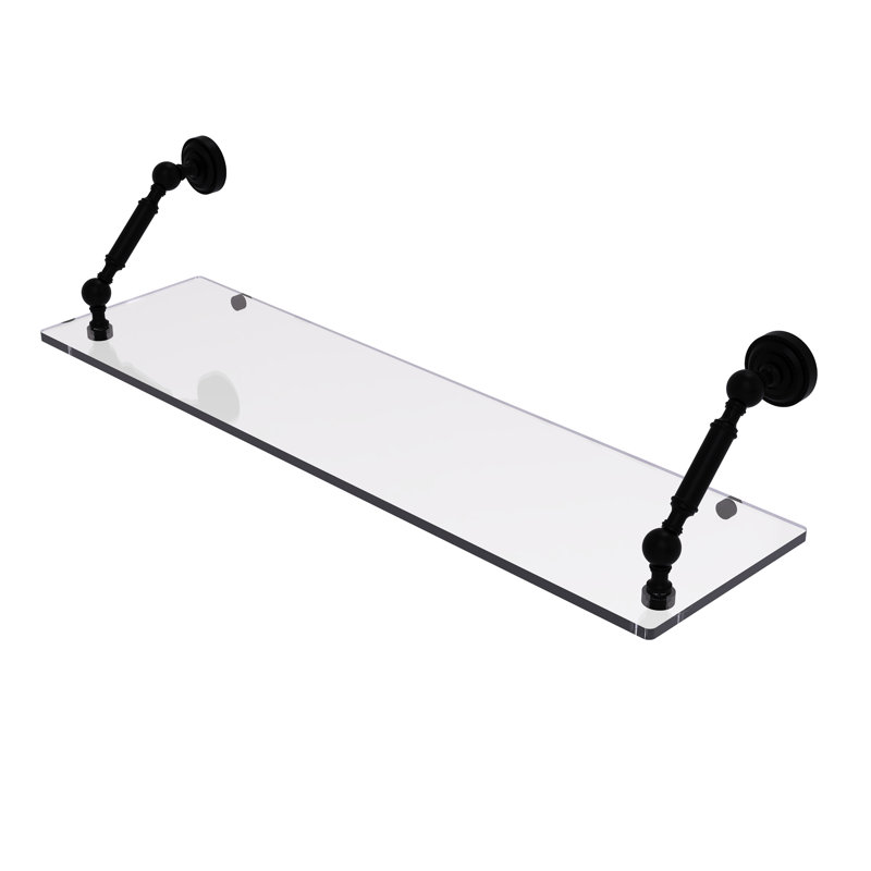 Tablette flottante Marchmont, Noir mat, 7.3" H x 30" W x 8" D