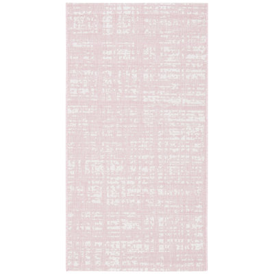 Winifred Abstract Pink/Ivory Indoor/Outdoor Area Rug