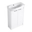 Meuble-lavabo autoportant de 23 po avec lavabo et support de rangement, portes à fermeture douce-125514661