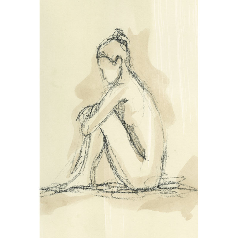 Neutral Figure Study II by Ethan Harper - Wrapped Canvas Print, 46cm H x 30cm W