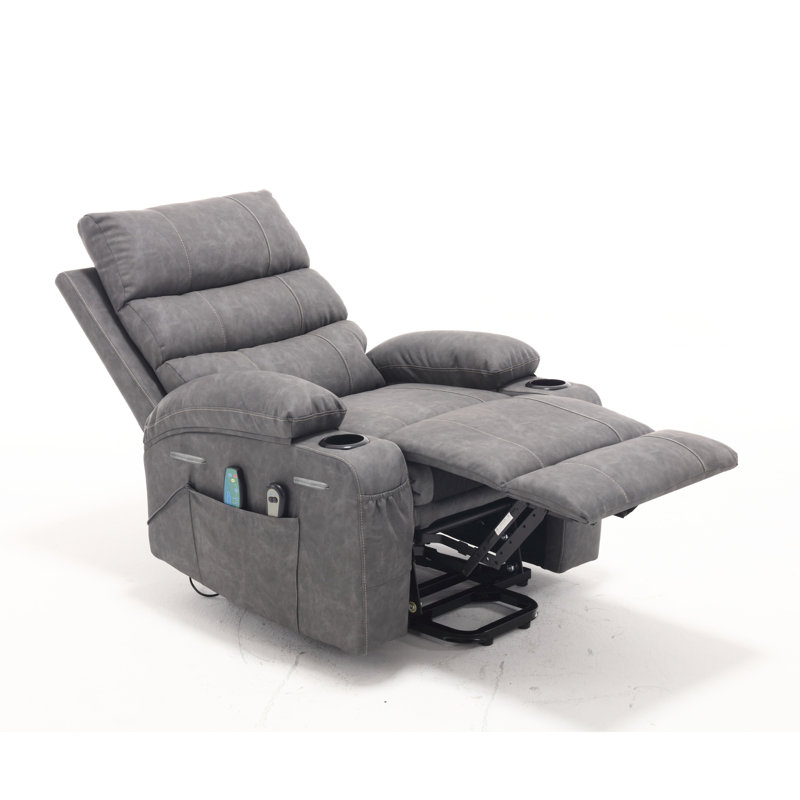 Fauteuil inclinable électrique en cuir