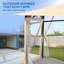 Pavillon de jardin 10 'x 12' avec filet, abri de jardin à double toit, structure en métal solide pour le jardin, jardin, terrasse