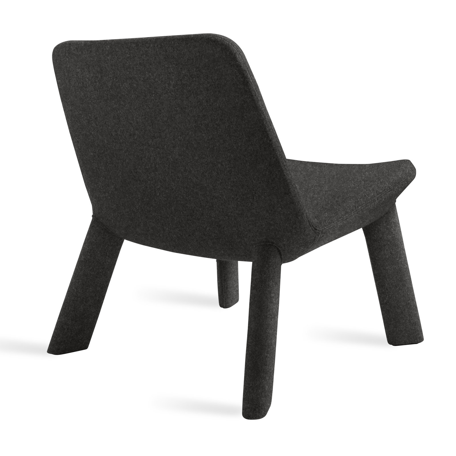 Neat Upholstered Accent Chair, Vesper Charcoal Wool