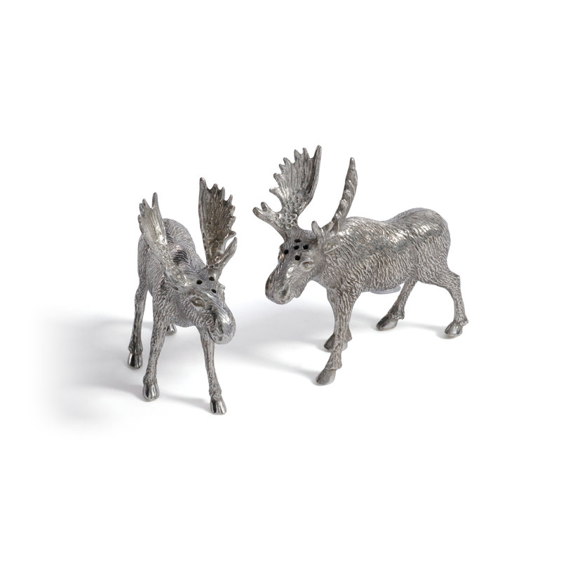 Salière et poivrière St. Anton Pewter Moose Design